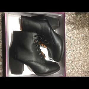 Heeled Combat Boots